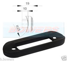 Black Curved Rubber Mounting Gasket For Flush Fit LED Marker Lights Kelsa Bars