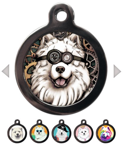 Samoyed breed dog tags for - dog,