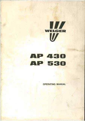 Welger baler ap430 ap530 - baler, &