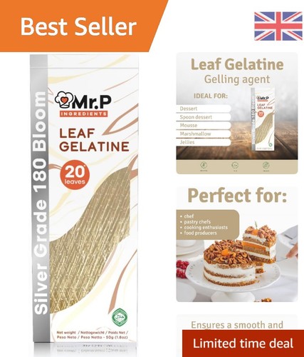 Unflavoured beef gelatine - unflavoured, 50g