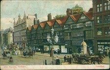 Old Houses Holborn 1906 Barnstaple Postmark