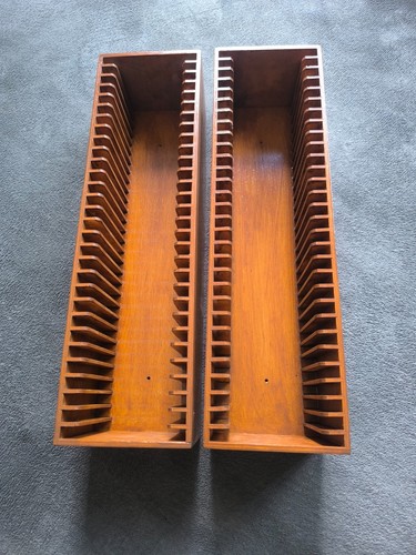 Vintage light wooden wood - 2x,