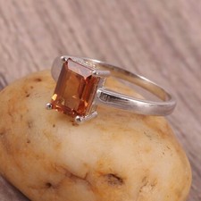 Emerald Cut Lab Zultanite Ring
