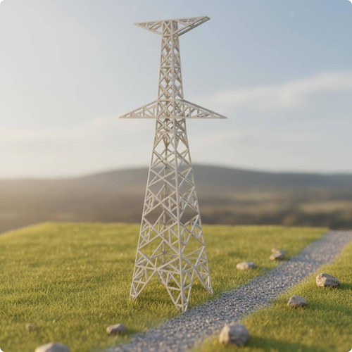 Transmission tower replic - tower,