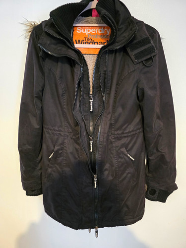 Ladies superdry black wind - ladies',