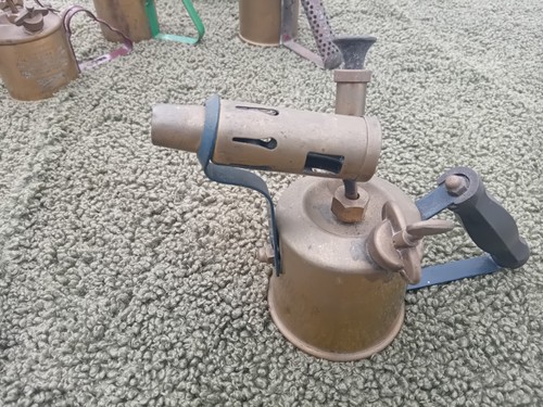 Brass vintage blow torch - vintage,