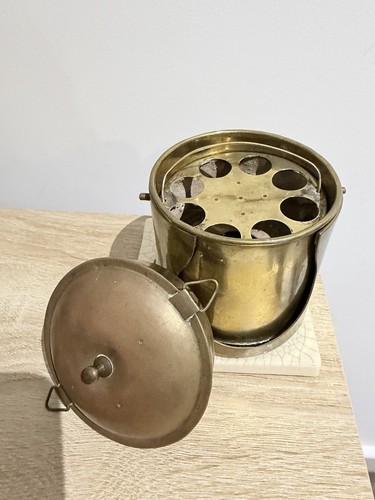 Antique brass spirit kettle