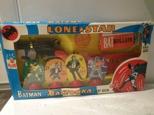 Vintage Lone Star Batman Batzooka Pop Gun 1960's Boxed Complete 