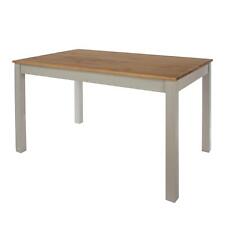 Dining Table 150cm Solid Pine Grey Wooden Living Home Kitchen Furniture Modern