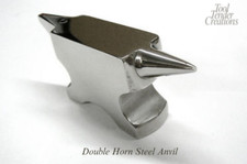Double Horn Steel Anvil – Mini Jewelry Making Bench Block Metal Forming Tool