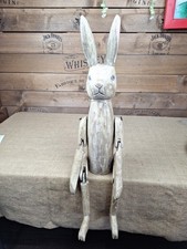 70 Cm Large Decorative Hennow Hare Shelf Sitter