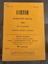 LISTER MANUAL JWM SIX CYLINDER