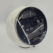 Vintage Fleetwood Weltron 2001 8 Track Player Radio White Space Ball AM/FM Radio