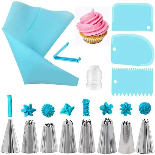Silicone piping bags and - bags, tips
