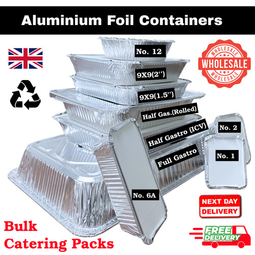 Aluminium foil catering - catering, trays