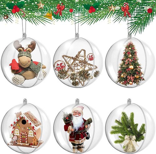 240pcs clear plastic - clear, christmas