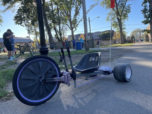 Green machine tricycle - machine,