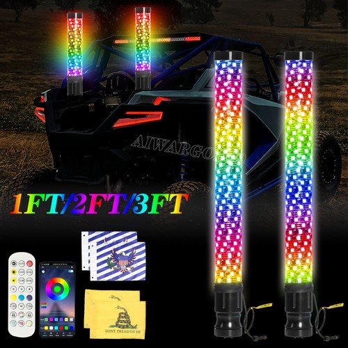 3ft thick led whip - 2x,