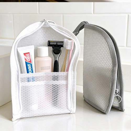 Toothbrush pouch stand - stand, up