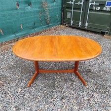 Danish Mid-Century Teak Extending Dining Table Excellent Condition Vintage