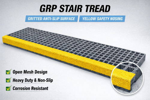 Non slip grp - stair, tread