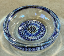 VTG Whitefriars Millefiori Glass Paperweight Dish 1970s British Art Glass 11.5cm