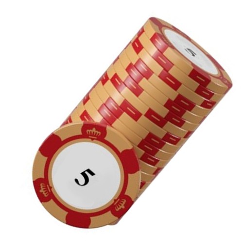 20pcs poker chip set clear - set,