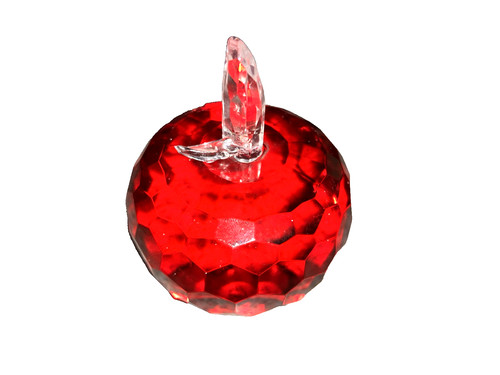 Vintage lead crystal red - crystal,