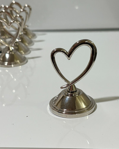 Set silver tone heart - tone,