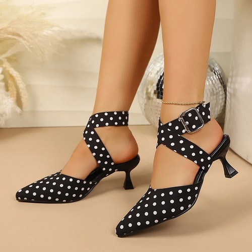 Women polka dot cross - dot, band