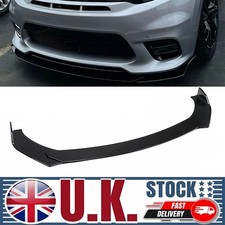 For PEUGEOT Glossy Black Front Bumper Chin Lip Splitter Spoiler Protector Kit UK