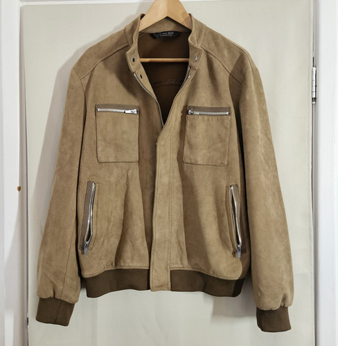 Zara man brown faux suede - man,