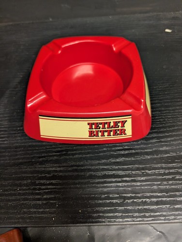 Vintage red plastic - , ashtray