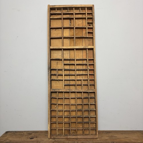 Vintage wooden printers tray - wooden,