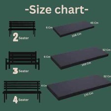 OUTDOOR 2 3 4 SEATER BENCH PAD