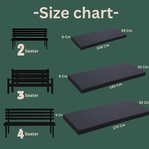 Outdoor seater bench pad - 3, 4