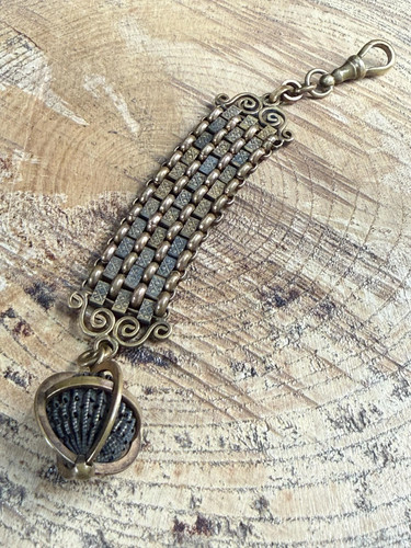Rare antique watch chain - watch,