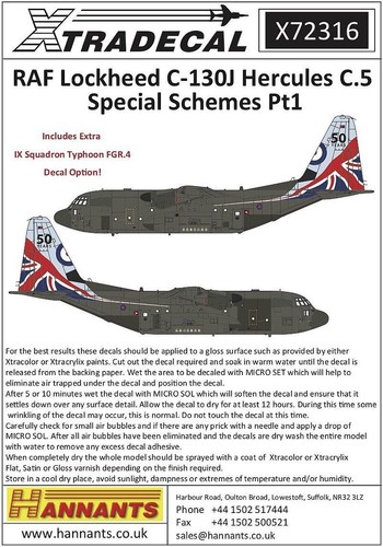 Xtradecal x72316 raf - xtradecal,