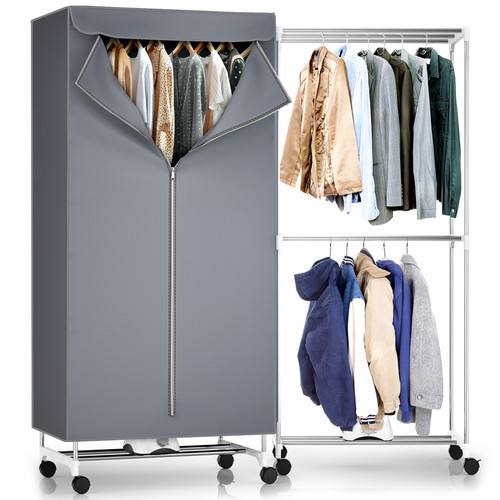 Heated clothes airer with - airer,