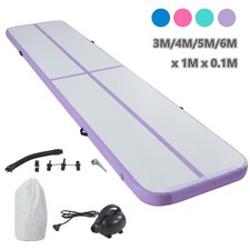 New Inflatable Air Mat Track Workout Gym Mats Yoga Training Tumbling w/E-Pump