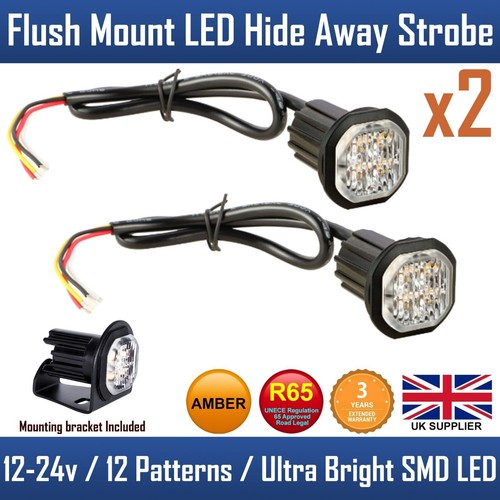 Amber flush strobe led hide - flush,