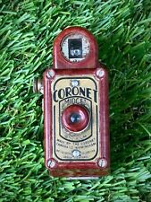 Rare Red ! Coronet Midget Vintage Miniature 16mm Bakelite Camera