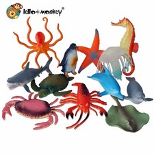 Sea Creature Toys Animal Figures - set of 12- bagged - direct from UK importer