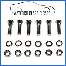 MGB Chrome Bumper coach bolts x 6