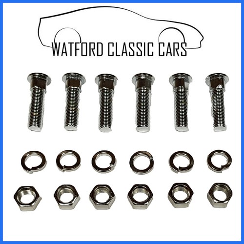 Mgb chrome bumper coach bolts - mgb,