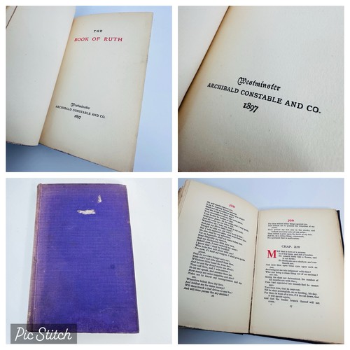Antique 1897 book ruth - book,