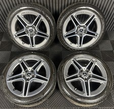 18'' GENUINE MERCEDES AMG A CLASS CLA B ALLOY WHEELS TYRES ALLOYS W177 5X112
