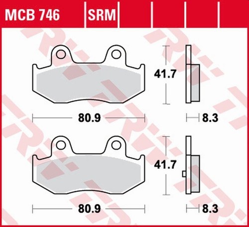 Kh323 organic brake pads - organic,