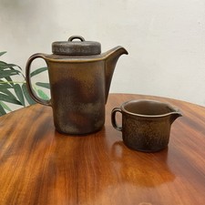 Midcentury Finland ARABIA Ruska tea/coffee pot and milk jug 1960s