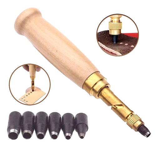 Leather hole punch adjustable - punch,,
